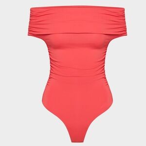 Aritzia Contour Resonance Bodysuit Cherry Red NWT